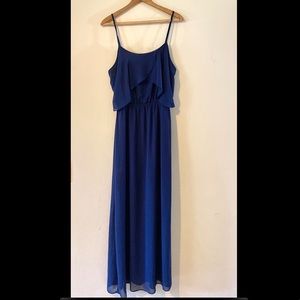 Blue flowy maxi dress